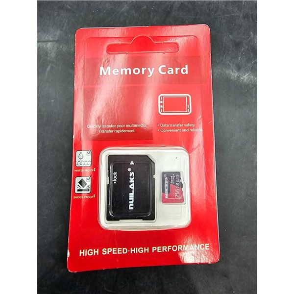 High Performance 256 GB Micro SD Smart Card with Adapter- Shock Proof & Water Proof