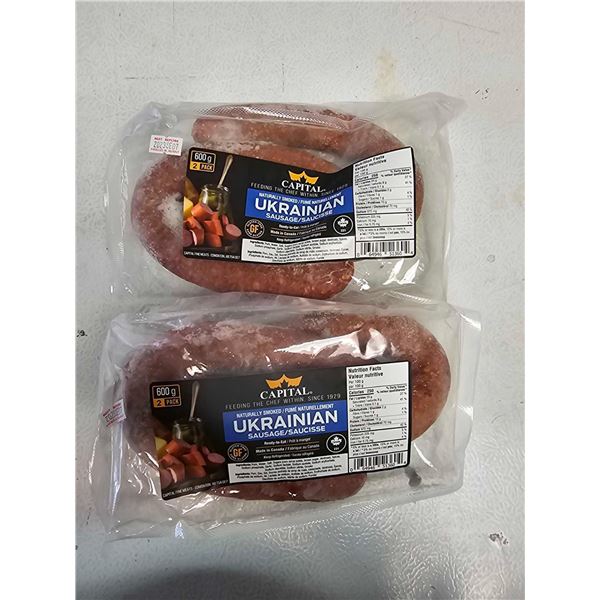 FROZEN -Capital Naturally Smoked Ukrainian Sausage 2x600g