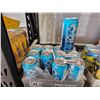 Image 2 : CASE LOT - Sparkling Ice Caffeine Blue Raspberry Flavored Sparkling Water Based Beverage 12 x 473ml