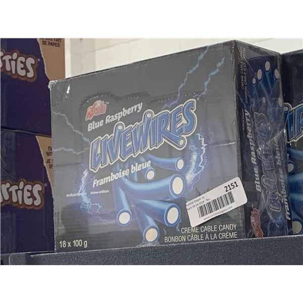 CASE LOT - Blue Raspberry Livewires 18x100g