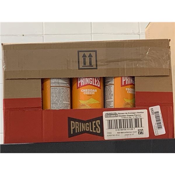 CASE LOT - Pringles Cheddar Cheese Potato Chips 14x156g