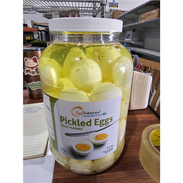 CASE LOT - Egg Soloutions Vanderpol's Pickled Eggs 2.5Kg (Drained Weight)