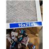 Image 4 : CASE LOT - Lot of 12 Duststop Air Filters  16x25x1 FBRGL Air Filter