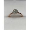 Image 1 : Natural Diamond 1.75 Irregular Cut ,925 silver rose gold Solitaire Ring with appraisal $3800.00