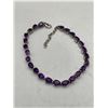 Image 2 : Natural Amethyst Multi Stone 15.05 carat Tennis Bracelet .925 Silver with appraisal $2000.00