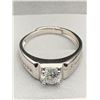 Image 2 : 1.00 CT GRA CERTIFIED MOISSANITE VVS D SET IN CENTER WITH 6 CUBIC ZIRCONIUM SET DOWN EACH SIDE OF TH