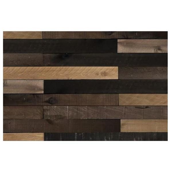 Weaber Weathered Wood Wall Boards 10.5 SQFT per Carton (1/2 in. x 4 in. x 4 ft. - Plank Size)