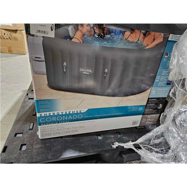 SaluSpa Coronado EnergySense Square Air Jet 4-6 Person Inflatable Spa