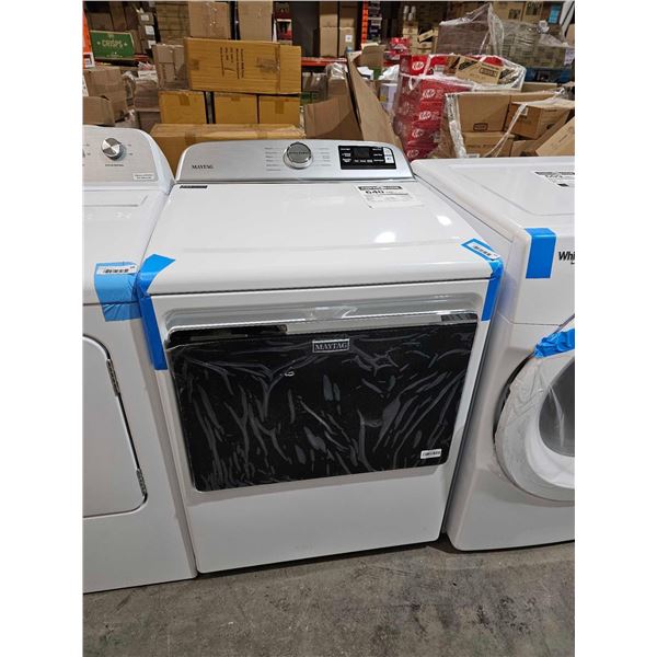 Maytag YMED6230HW Dryer, 27 inch Width, Electric, 7.4 cu. ft. Capacity, 5 Temperature Settings, Stee