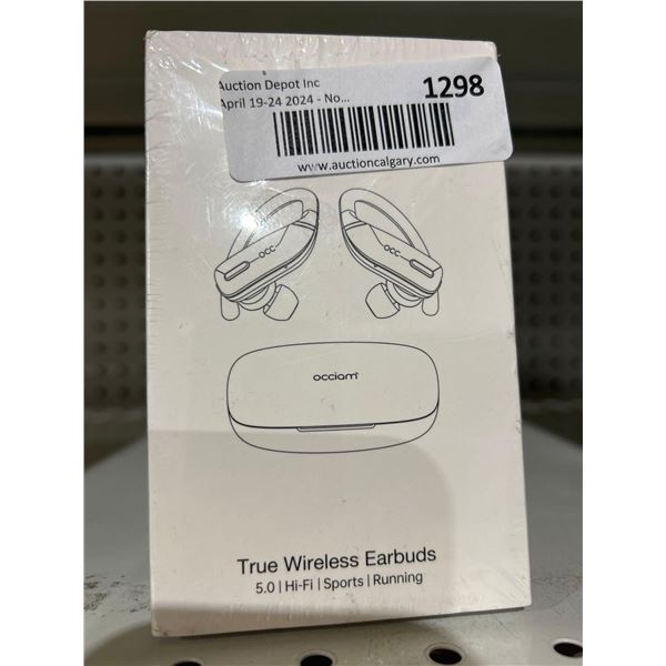 Occiam true wireless earbuds with rechargable case
