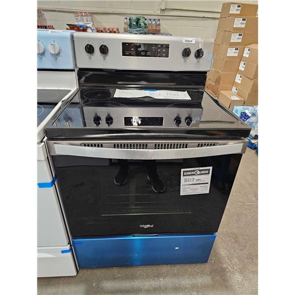 Whirlpool YWFE515S0JS Range, Electric, 30 inch Exterior Width, Self Clean, 4 Burners, 5.3 cu. ft. Ca