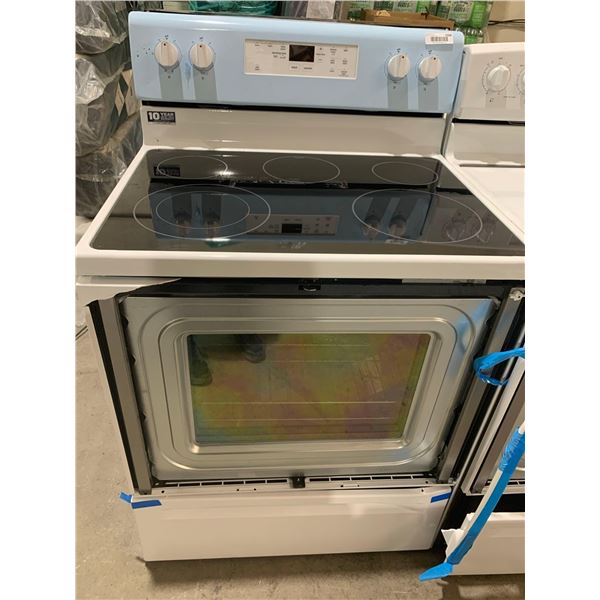 Maytag YMER6600FW - MER6600FW Range, Electric, 30 inch Exterior Width, Self Clean, 5 Burners, 5.3 cu