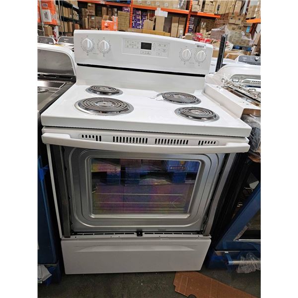 Amana YACR4503SFW Range, Electric, 30 inch Exterior Width, Self Clean, 4 Burners, 4.8 cu. ft. Capaci