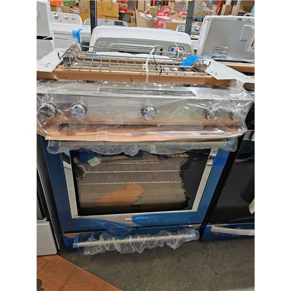 KitchenAid YKSDB900ESS Range, Dual Fuel, 30 inch Exterior Width, Self Clean, Convection, 5 Burners,