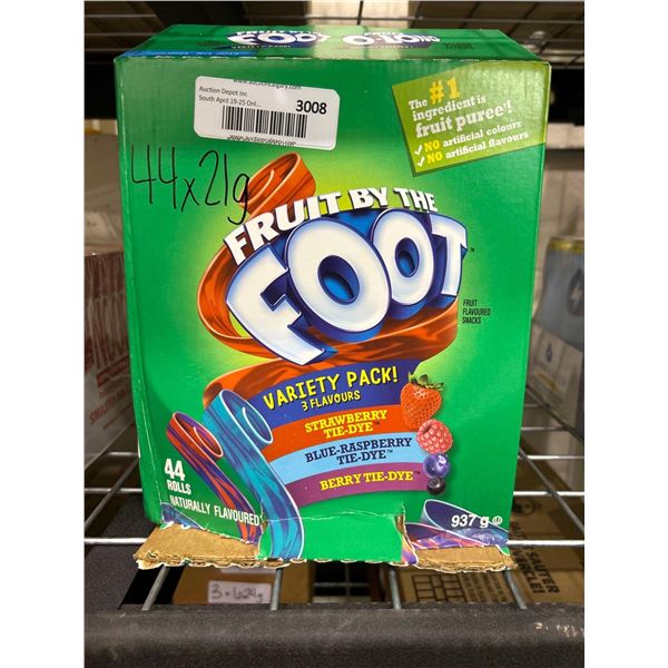 Fruit by the foot variety pack, pack of 44 rolls