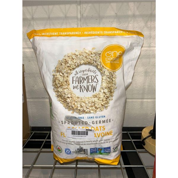 One degree organic rolled oats 2.27kg