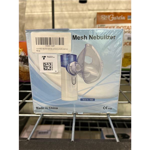 Mesh nebulizer, device for assisting in the taking of medicine