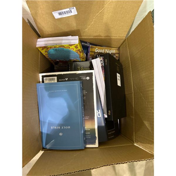 Box of assorted childrens and adult books