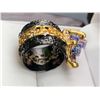 Image 4 : Natural Bismuth irregular cut 1.37 Carat cluster ring with appraisal $675.00