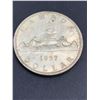 Image 3 : Vintage Canada 1957 Voyageur canoe Silver Dollar