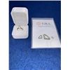 Image 4 : GRA CERTIFIED MOISSANITE WEIGHING AN APPROX. 1.00 CARAT SET IN STERLING SILVER THAT IS GOLD PLATED w
