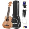 Image 1 : MARTISAN Soprano Ukulele Mahogany 21 Inch Professional Ukulele Hawaii Ukelele Aquila String with Gig