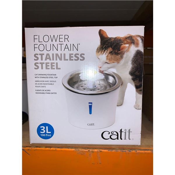Stainless Steel Flower Fountain For Cats