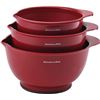 Image 3 : KitchenAid Classic Mixing Bowls, Set of 3, Empire Red