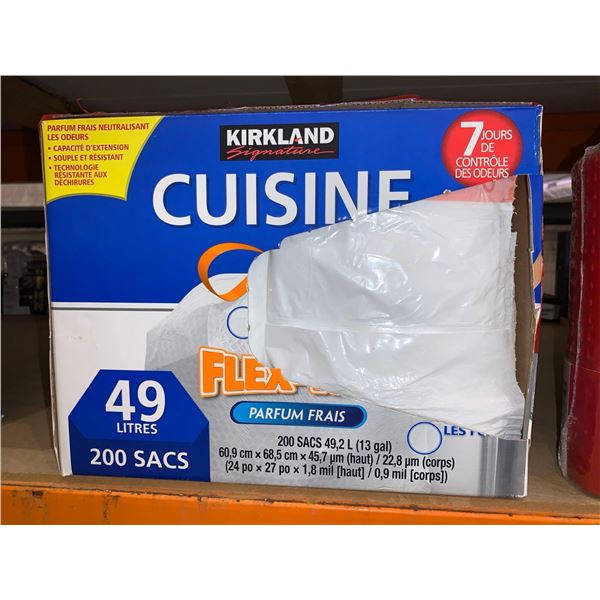 Kirkland Cuisine Garbage Bags 49L x 200 Sacs