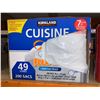 Image 1 : Kirkland Cuisine Garbage Bags 49L x 200 Sacs