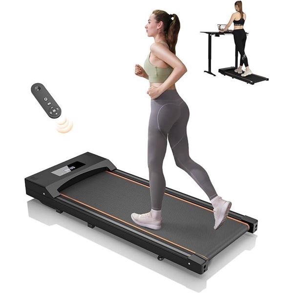 TODO Under Desk Treadmill Portable Walking Pad Treadmill, Quiet Flat Slim with Remote Control and LE