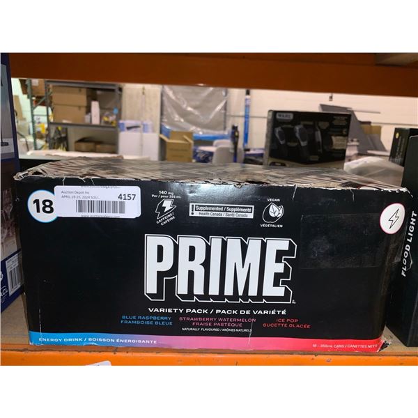Prime energy drink variety pack 18x355ml