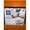 Image 1 : Mikasa Adeline 16 piece porcelain dinnerware set