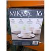 Image 2 : Mikasa Adeline 16 piece porcelain dinnerware set