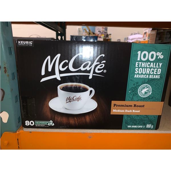 McCafe premium medium dark roast coffee pods for Keurig coffee machine