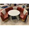 Image 1 : Round table with restaurant style booth seating