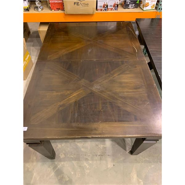 Solid wood dining room table