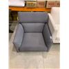 Image 1 : Grey upholstered chair with minor damage