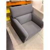 Image 2 : Grey upholstered chair with minor damage