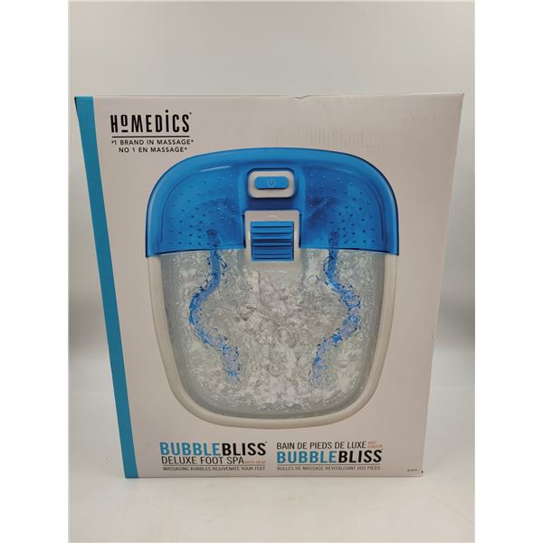 New Homedics Bubble Bliss Deluxe Foot Spa