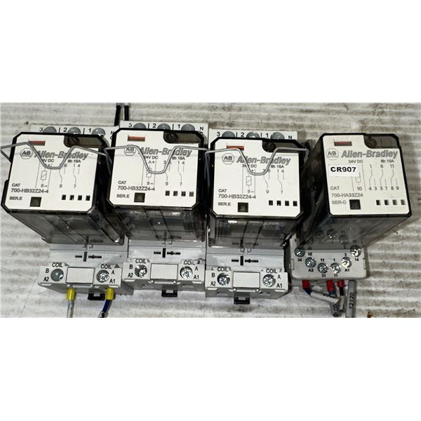 Lot of (4) Misc. Allen Bradley Relays as Pictured