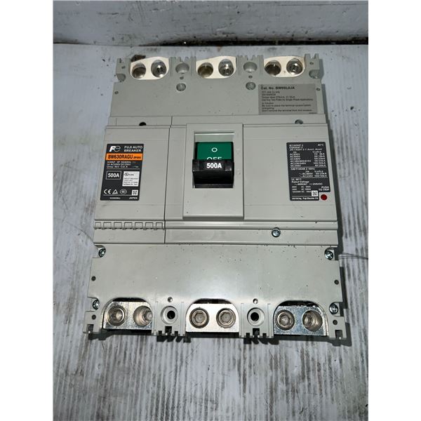 Fuji Electric #BW630RAGU-3P500 500A Disconnect Switch