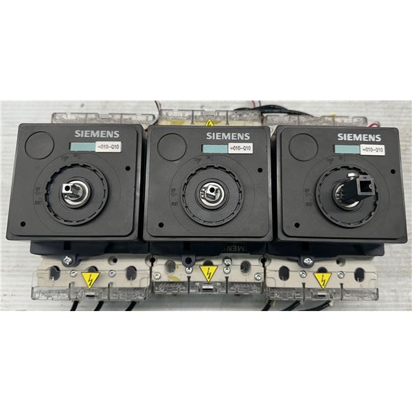 (3) Siemens #3VL1110-1KM30-0AA0 w/#3VL9300-3HF06 Circuit Breakers