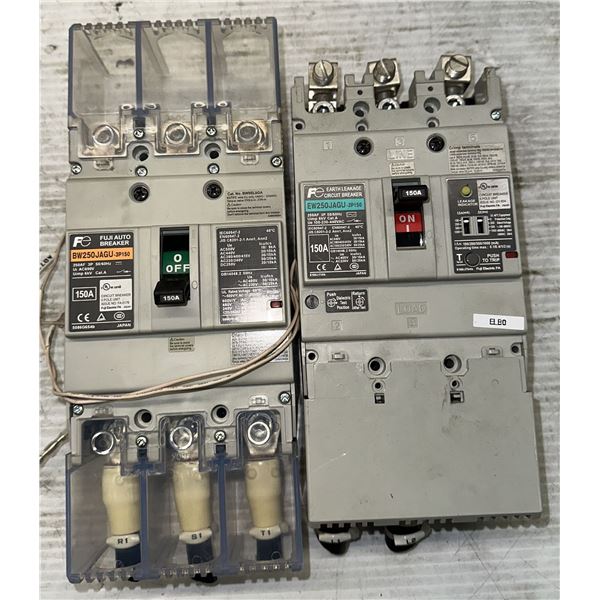 Lot of (2) Misc. Fuji Circuit Breakers as Pictured