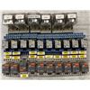 Image 1 : Lot of Misc. Omron, finder, & ABB Relays w/ Bases as Pictured