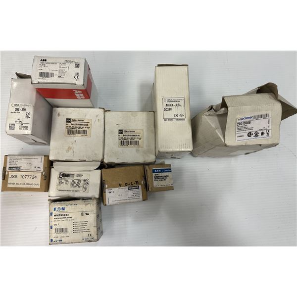 Lot of Misc. ABB, Siemens, Eaton Plus More Contactors & Circuit Breakers