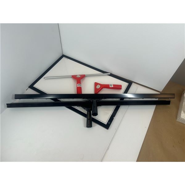 LOT DE 10 mini raclettes à cartes dures roses pour emballage film LOT DE 10 mini raclettes à cartes dures roses pour emballage film