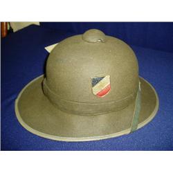 WWII German Tropical Pith Helmet
