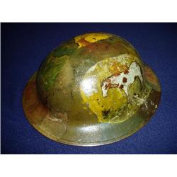 WWI US M1917 Helmet w/camo Paint
