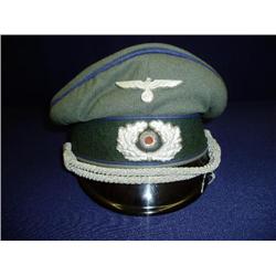 WWII German Officer's  Visor Hat
